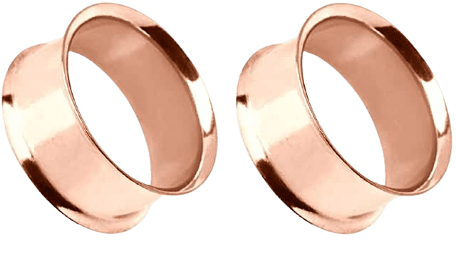 Pierced Owl Rose Gold Plated Stainless Steel Double